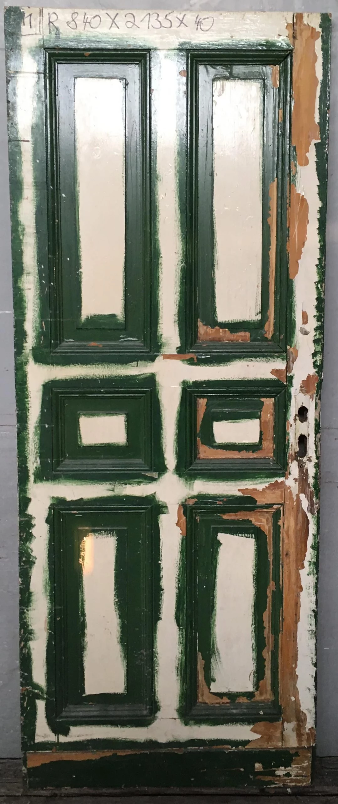 Holz Zimmertür Nr. 411 mit 6 Kassetten – Bild 2