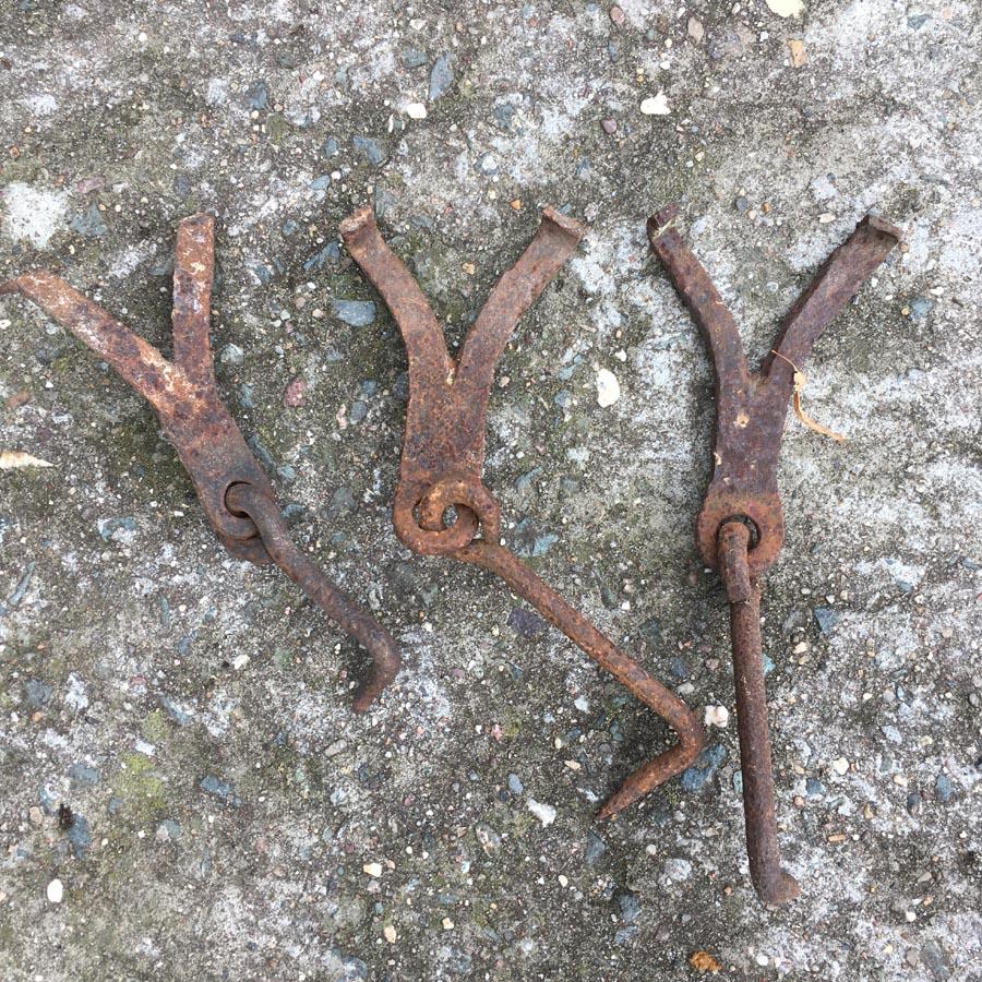 Schmiedeeisen Schlüsselhalter Mit 5 Haken – Handgefertigt, Schwarz, Rustikal, Für Innen & Außen